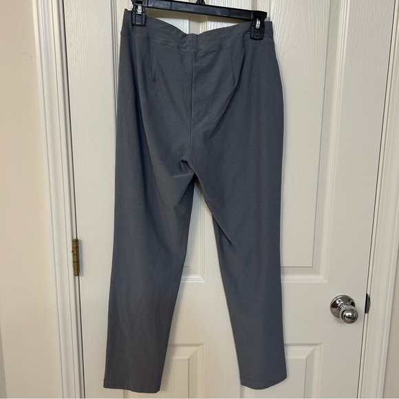 Eileen Fisher Washable Stretch Crepe Slim Fit Ankle Length Pant in METEOR Sz PS - Picture 6 of 8